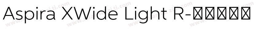 Aspira XWide Light R字体转换
